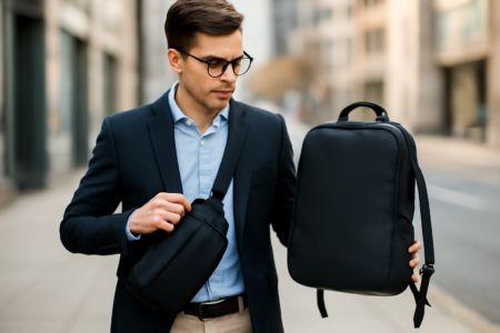 Perbandingan sling bag dan backpack untuk gaya urban di trotoar kota